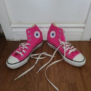 Neon / Hot Pink Converse Chuck Taylor